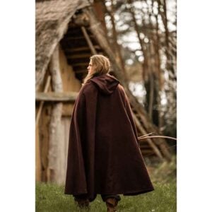 LC-6007B Elinor Classic Medieval Cloak - Brown