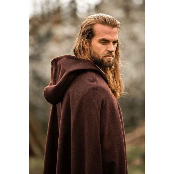 LC-6007B Elinor Classic Medieval Cloak - Brown