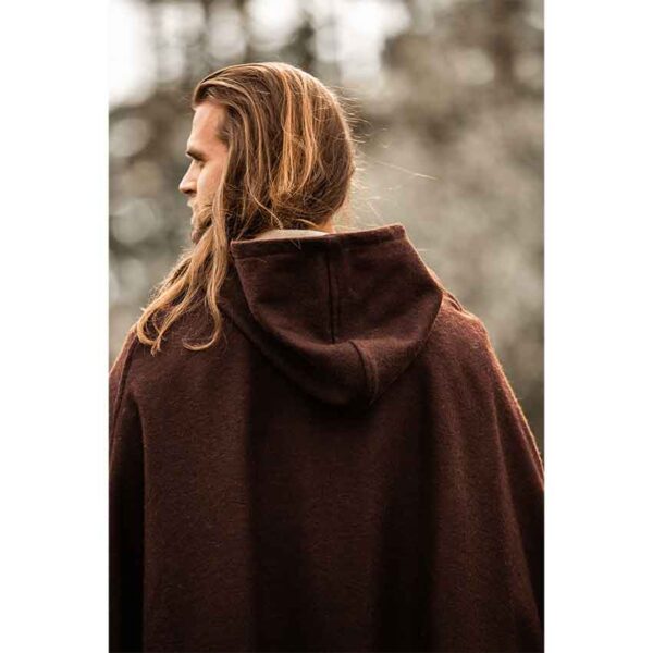 LC-6007B Elinor Classic Medieval Cloak - Brown