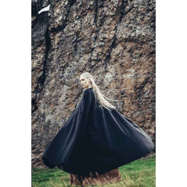 Kuno Medieval Cape - Black