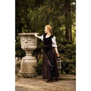 Adaliz Medieval Military Bodice - Black