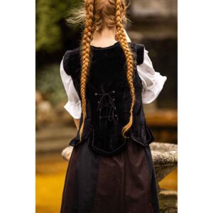 Adaliz Medieval Military Bodice - Black