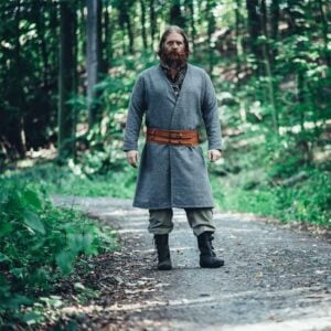 Balder Wool Viking Coat - Grey