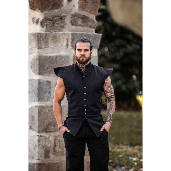 Charles Men's Medieval Doublet - Black