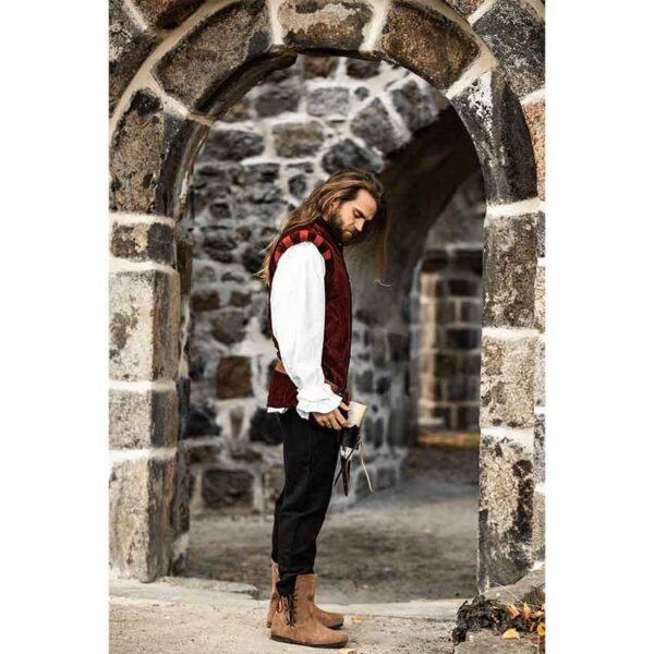 Pierre Noble Velvet Doublet - Red