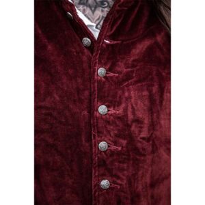Pierre Noble Velvet Doublet - Red