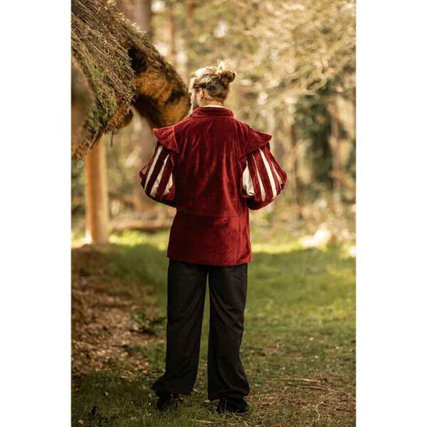 Brandolf Landsknecht Slit Sleeve Doublet - Red
