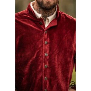 Brandolf Landsknecht Slit Sleeve Doublet - Red