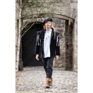 Brandolf Landsknecht Slit Sleeve Doublet - Black