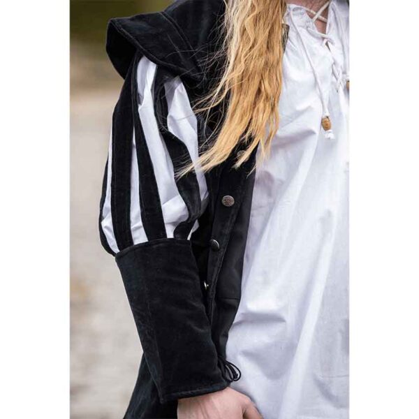 Brandolf Landsknecht Slit Sleeve Doublet - Black