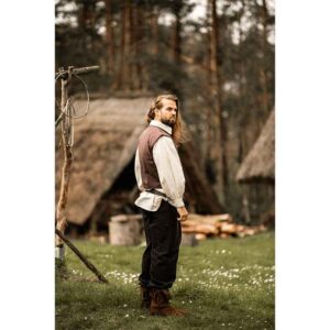 Irvin Hand Woven Cotton Medieval Vest - Brown