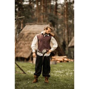 Irvin Hand Woven Cotton Medieval Vest - Brown
