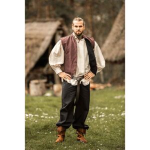 Irvin Hand Woven Cotton Medieval Vest - Brown