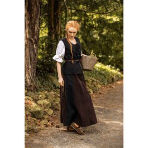 Franziska Women's Medieval Vest - Black