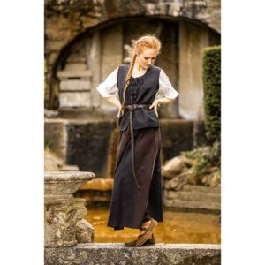 Franziska Women's Medieval Vest - Black