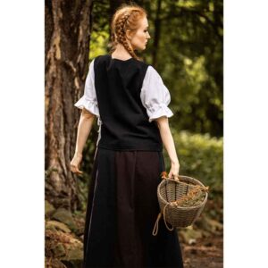 Franziska Women's Medieval Vest - Black