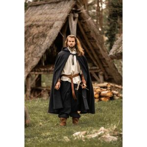 Frantz Cotton Adventurer's Cloak - Black