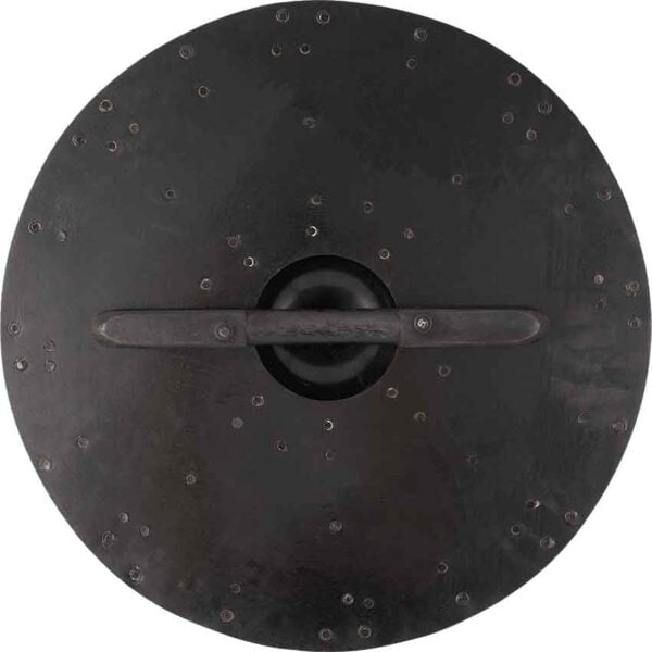 Wood and Steel Viking Warrior Shield - Image 3
