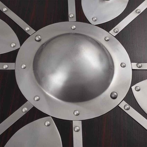 Wood and Steel Viking Warrior Shield - Image 4