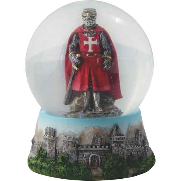 Medieval Hospitaller Snow Globe