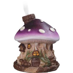 Purple Mushroom House Incense Burner