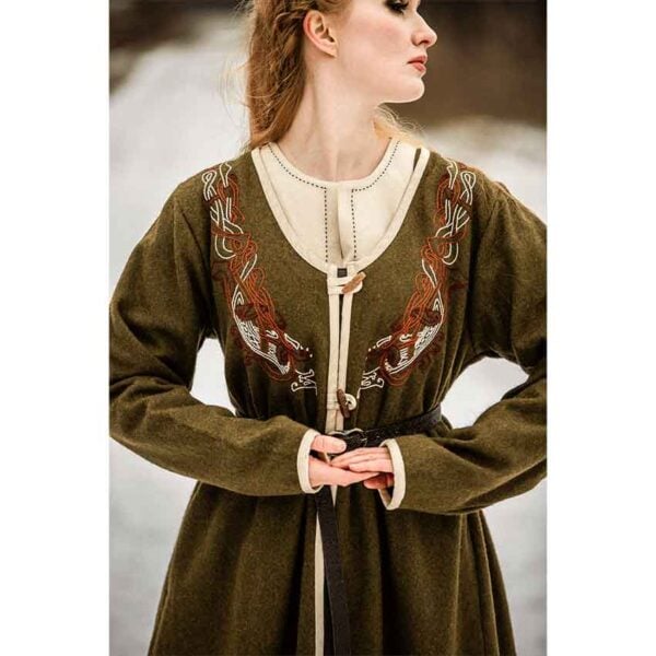 Skadi Viking Birka Coat - Olive