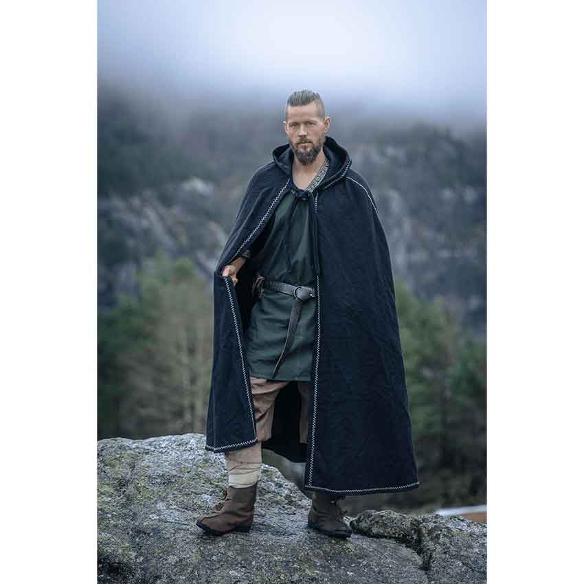 Valdemar Viking Cloak - Black