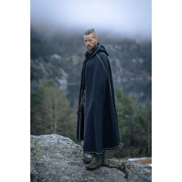 Valdemar Viking Cloak - Black