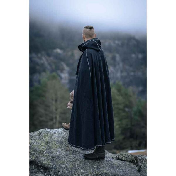 Valdemar Viking Cloak - Black