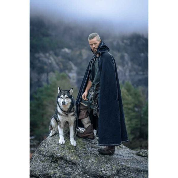 Valdemar Viking Cloak - Black