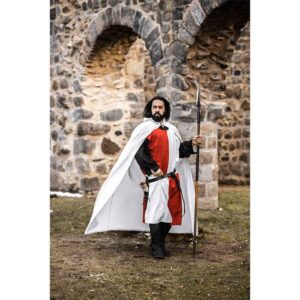 Arnulf Knights Templar Cloak - White with Red