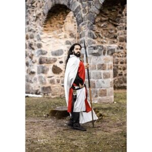 Arnulf Knights Templar Cloak - White with Red