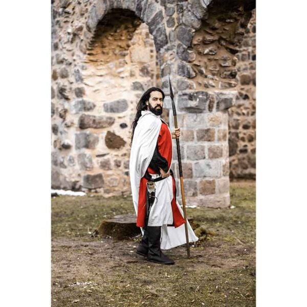 Arnulf Knights Templar Cloak - White with Red