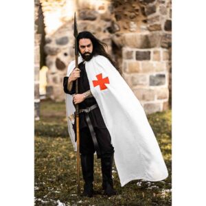 Baldwin Knights Templar Cloak - White with Red