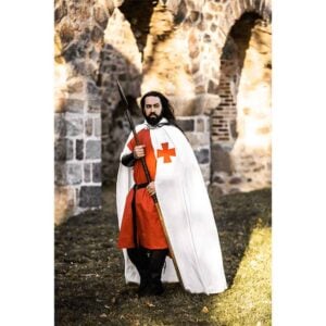 Baldwin Knights Templar Cloak - White with Red