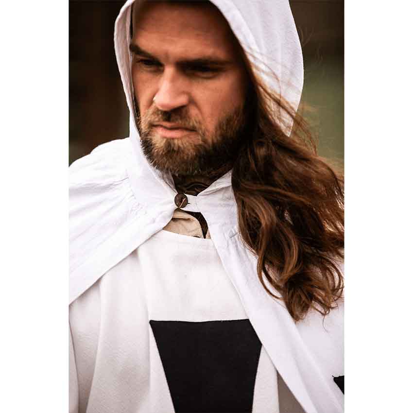 Baldwin Knights Templar Cloak - White with Black