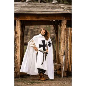 Baldwin Knights Templar Cloak - White with Black