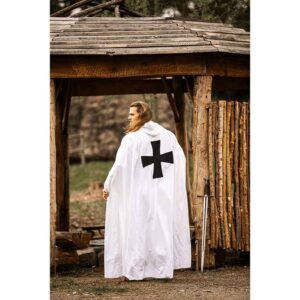 Baldwin Knights Templar Cloak - White with Black