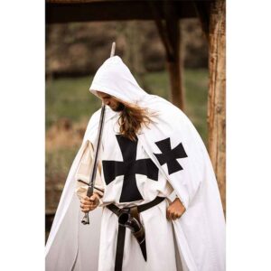 Baldwin Knights Templar Cloak - White with Black