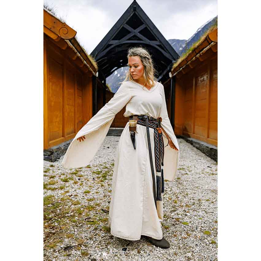 Begina Medieval Dress - Natural