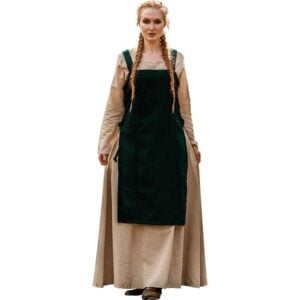 Aila Viking Wool Overdress - Green