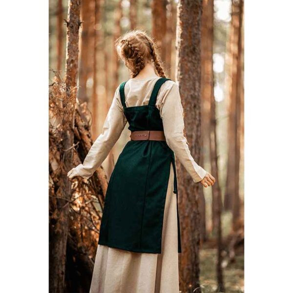 Aila Viking Wool Overdress - Green