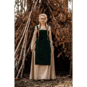 Aila Viking Wool Overdress - Green