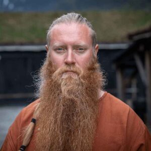 Olaf Short Sleeve Viking Tunic - Brick Red