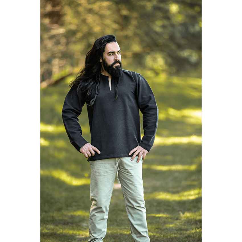 Viking Tuniek, Katoen in Zwart