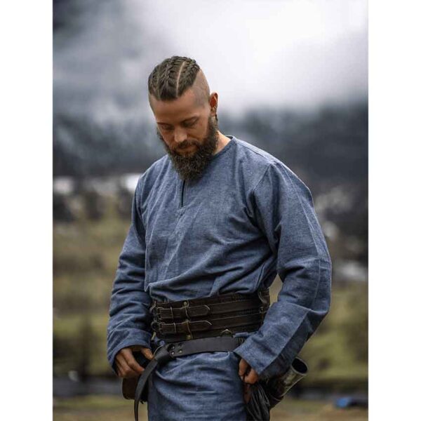 Torsten Viking Tunic - Blue-Grey