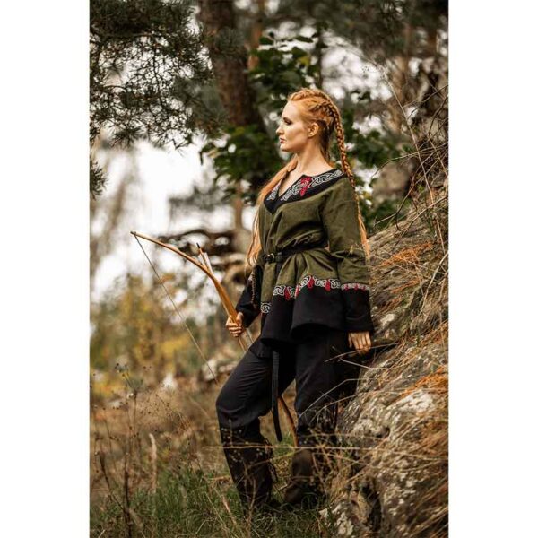 Freydis Viking Tunic - Olive