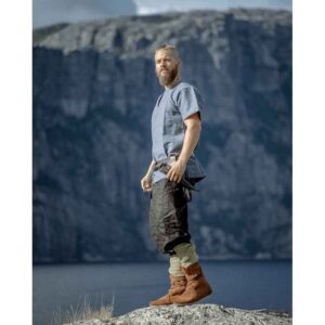 Edmund Short Sleeve Viking Tunic - Blue-Grey