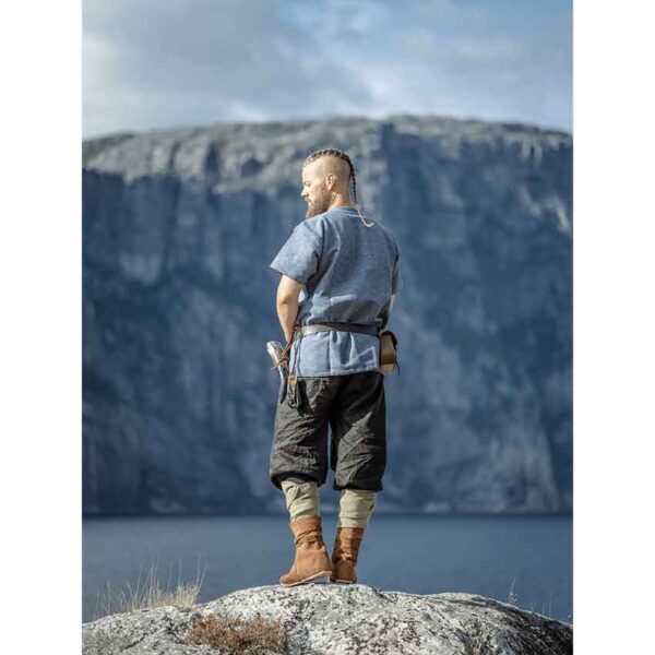 Edmund Short Sleeve Viking Tunic - Blue-Grey