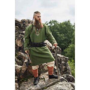 Freki Embroidered Viking Tunic - Green